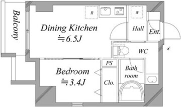 レジディア板橋本町プレイス 402 間取り図