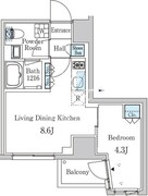 ザ・ライオンズフォーシア外神田 705 間取り図