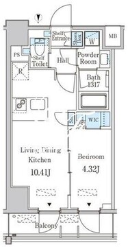 JP noie 西蒲田 402 間取り図