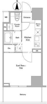 リバーレ浅草ウエスト 1005 間取り図