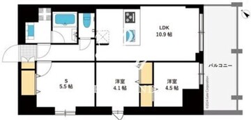 東京マンション 804 間取り図