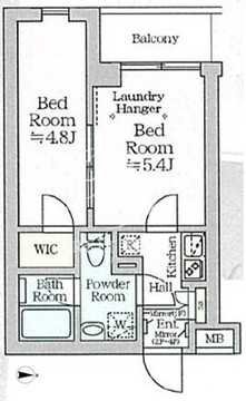 アイルグランデ品川 203 間取り図