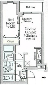 アイルグランデ品川 205 間取り図