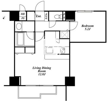 六本木レジデンシーズ 505 間取り図