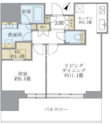 六本木グランドタワーレジデンス 706 間取り図