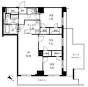 ザ・ケンジントン・レジデンスときわ台 515 間取り図