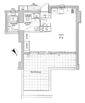 プレミアムキューブ元代々木 601 間取り図