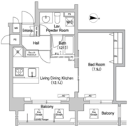 コンフォリア下北沢 609 間取り図