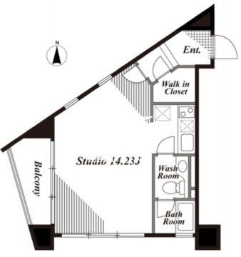 キャビンアリーナ南青山 1201 間取り図