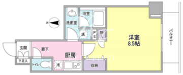 ルミエール門前仲町 303 間取り図
