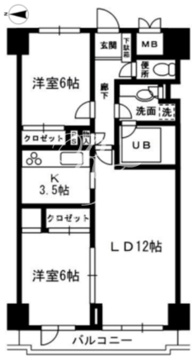 レジディア目白 602 間取り図