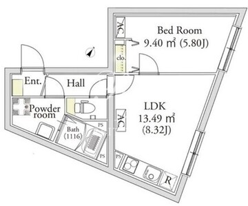カーサフェリーチェ自由が丘 302 間取り図
