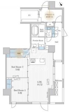 THE AKASAKA RESIDENCE S.O.A-the spirit of akasaka- 802 間取り図