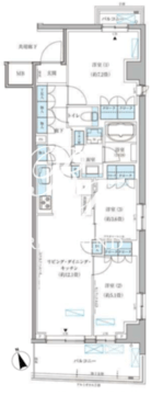 パークアクシス文京本郷 501 間取り図