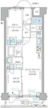パークアクシス文京本郷 607 間取り図