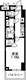 レジディア亀戸 1403 間取り図