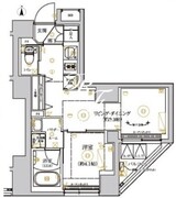 リルシア上野イースト 403 間取り図