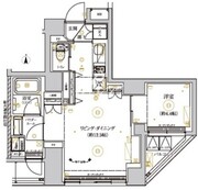 リルシア上野イースト 802 間取り図