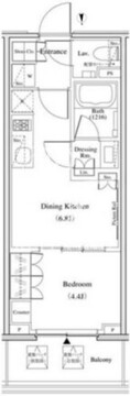 ザ・パークハビオ北千住 411 間取り図