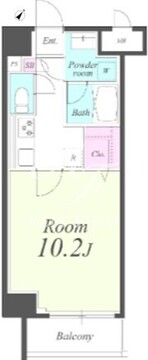 クレシェンテ月島 105 間取り図