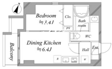 レジディア板橋本町プレイス 601 間取り図