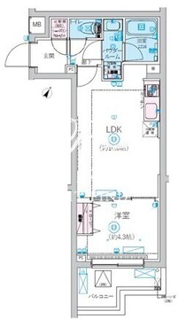 リヴシティ北馬込 311 間取り図