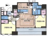 ザ・パークハウス大森タワー 1904 間取り図