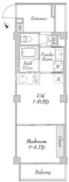 ルミーク早稲田 203 間取り図