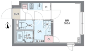 コンポジット清澄ウエスト 102 間取り図