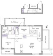イプセ白金 402 間取り図