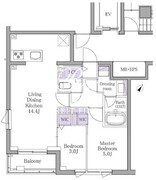 イプセ白金 302 間取り図