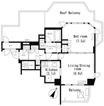 パークアクシス明治神宮前 602 間取り図