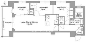 コンフォリア・リヴ大森西 309 間取り図