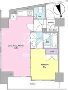 ラベイユ麻布十番 1005 間取り図