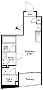 KDXレジデンス下馬 204 間取り図