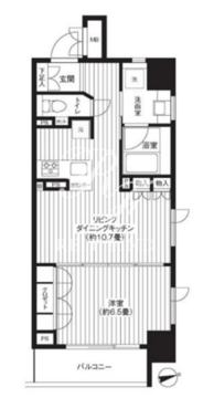 レジディア新御徒町 905 間取り図