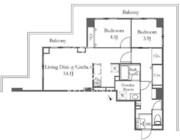 リバーシティ21新川 1416 間取り図