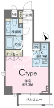 ドゥーエ南麻布 303 間取り図
