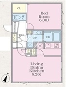 グランパセオ明大前2 201 間取り図