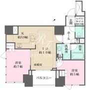 アルビオ・ザ・タワー千代田飯田橋 1201 間取り図 ?>