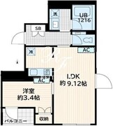 スクルド墨田緑 402 間取り図