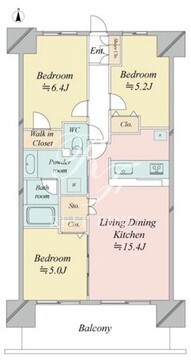 レジディア南千住 911 間取り図