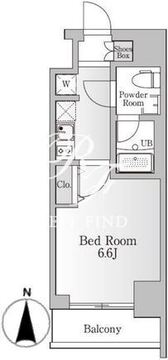 NTPRレジデンス芝浦三丁目 901 間取り図