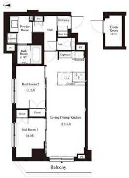 アーバンパーク江古田の森 405 間取り図