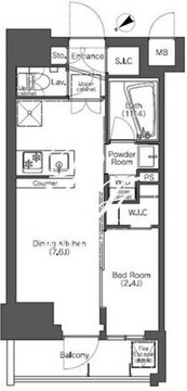 コンフォリア滝野川 504 間取り図