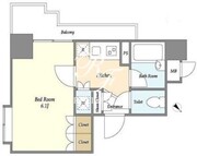 パレステュディオ渋谷ステーションフロント 1603 間取り図