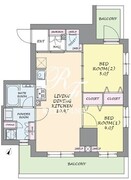 オージュ渋谷 301 間取り図