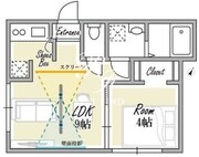 プラタナス幡ヶ谷 202 間取り図
