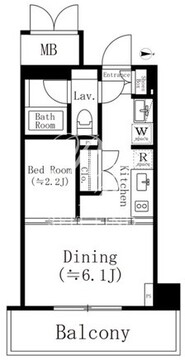 高円寺クロスオーバー 607 間取り図