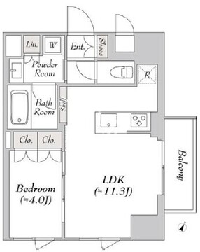 ルミーク三軒茶屋 601 間取り図
